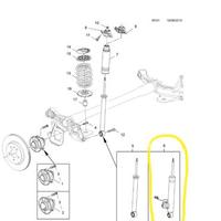 Ammortizzatore post sinistro opel astra-j gtc
