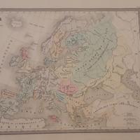 Carta geografica antica Europa