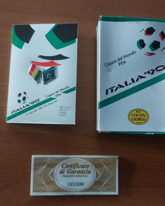 spilla italia 90 argento