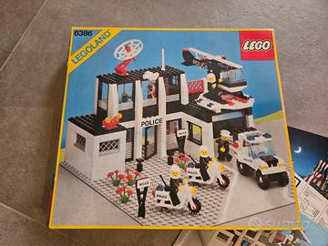 LEGO 6386 STAZIONE POLIZIA ANNI 80 COMPLETO