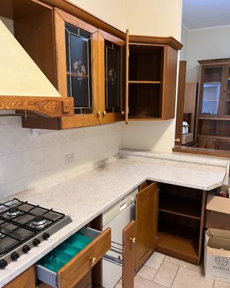 cucina in legno di rovere