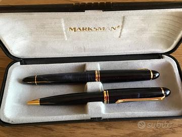 Cofanetto penna stilografica e penna Marksman