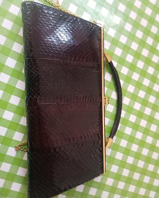 borsa vintage pelle di serpente 