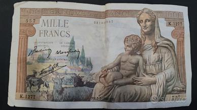 BANCONOTA 1000 FRANCHI