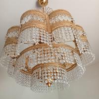 lampadario cristallo vintage 