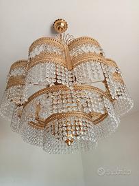 lampadario cristallo vintage 