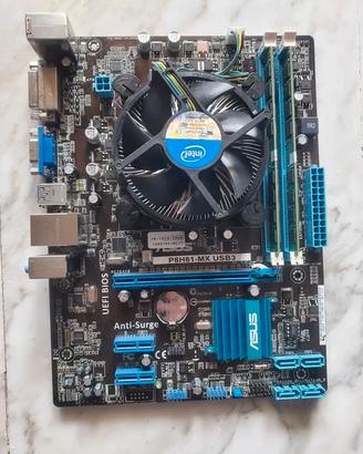 Scheda Madre ASUS P8H61-MX usb3 + CPU Intel i5-334