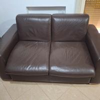 Divano 2 Posti in VERA PELLE - Struttura Solida 