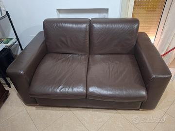 Divano 2 Posti in VERA PELLE - Struttura Solida 