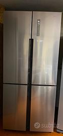 frigorifero haier americano 4 porte in acciaio 