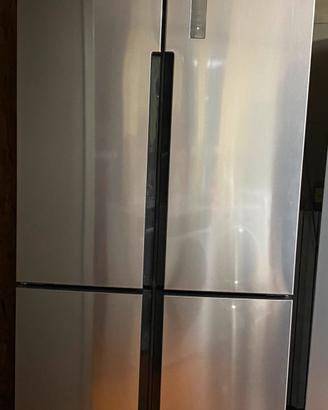 frigorifero haier americano 4 porte in acciaio 