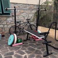 Rack - panca - bilanciere - dischi