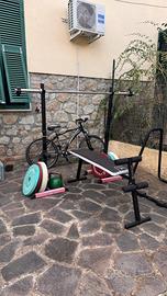 Rack - panca - bilanciere - dischi