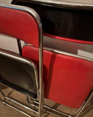 Coppia di sedie pieghevoli vintage space age 80’