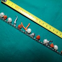 bracciale catena rolo in argento rodiato. 