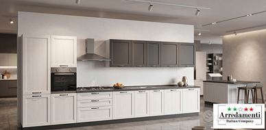 CUCINA MODERNA LINEARE SU MISURA+ELETTRODOMESTICI