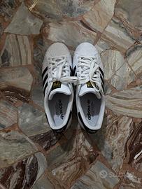 Adidas bianche e nere-indossato solo 1 volta