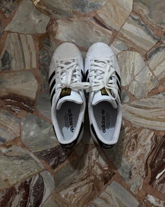 Adidas bianche e nere-indossato solo 1 volta