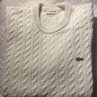 Maglione LACOSTE in cotone a trecce