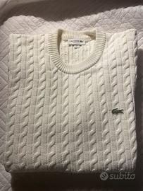 Maglione LACOSTE in cotone a trecce
