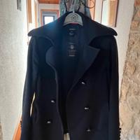 giacca in panno blu stile marine