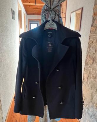 giacca in panno blu stile marine