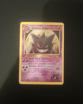 Carta Pokemon Sabrina’s Gengar 29/132  1^ Ed