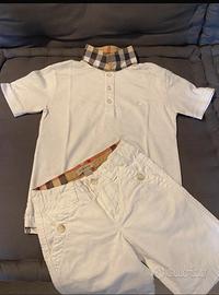 Completo estivo Burberry tg 4 anni/102 cm