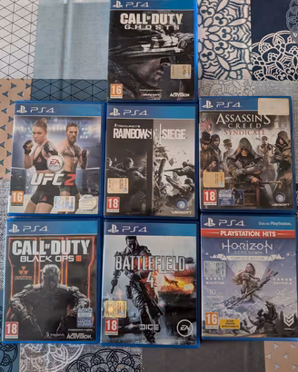 7 giochi PlayStation 4 in lotto 