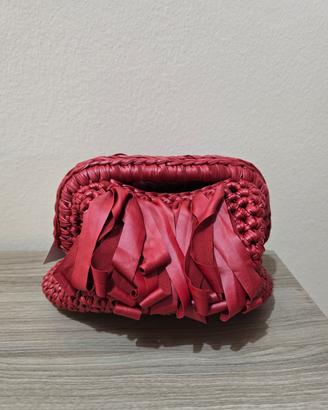 Clunch bag con frange 