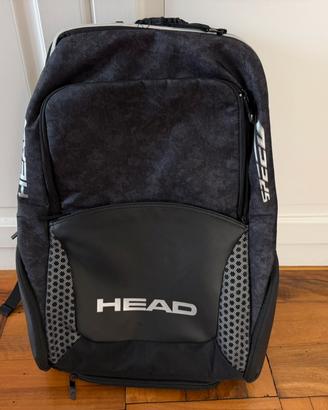 Zaino tennis Head Speed nero, porta racchette