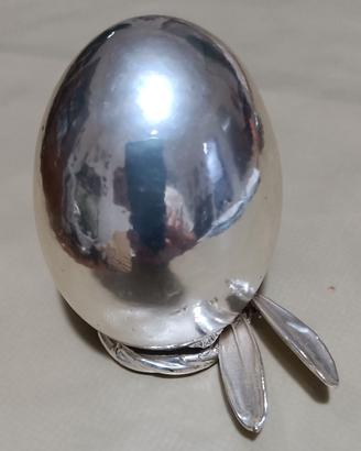 Piccolo soprammobile decorativo in argento laminat