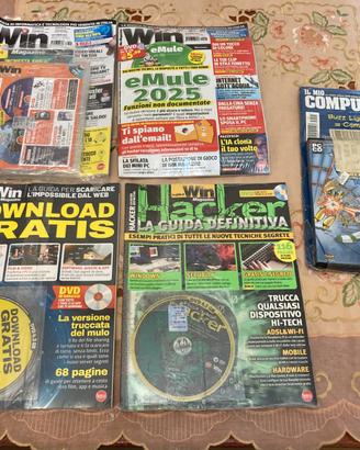 Lotto 5 riviste computer win magazine anni 2000