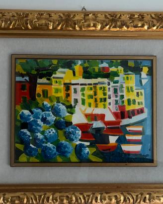 A. Faccincani 60x80 marina di Portofino
