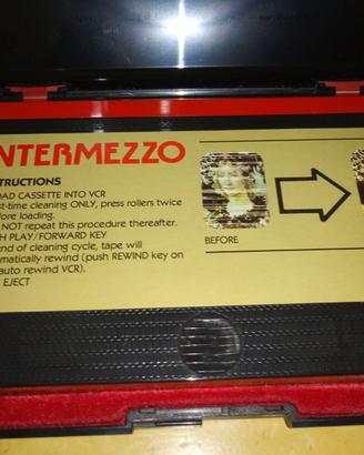 VIDEO CASSETTE PULISCI  VCR INTERMEZZO +SHOCT