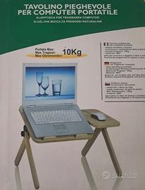 Tavolino pieghevole per computer portatile