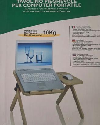 Tavolino pieghevole per computer portatile