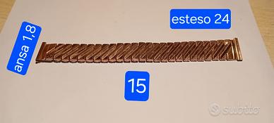 vintage cinturino orologio espandibile lacc. oro