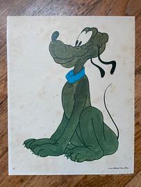 Stampa Vintage Pluto Disney anni 60/70
