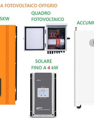 Kit fotovoltaico inverter 5kW accumulo 15 kWh