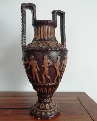 Vaso Greco in Ceramica Decorato a Mano Vintage