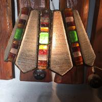 3 Applique Brutaliste Vintage