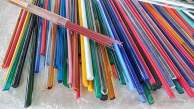 Canne di vetro colori vari