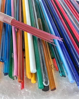 Canne di vetro colori vari