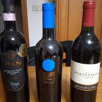 3 bottiglie di vino 
