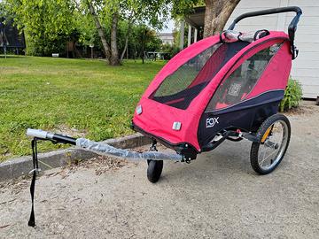 rimorchio bicicletta per bambini 