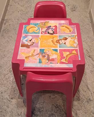 Tavolo e sedie Principesse Disney