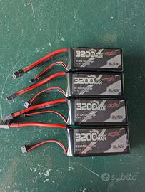 Batteria CHNL Lipo 3s da 3200mAh 4 pezzi