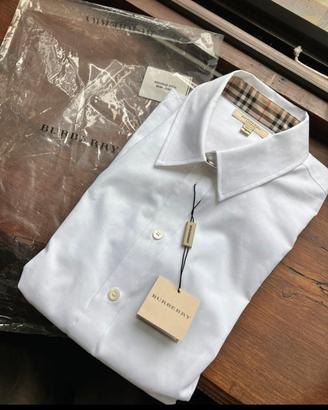 Camicia Burberry London donna bianca nuova