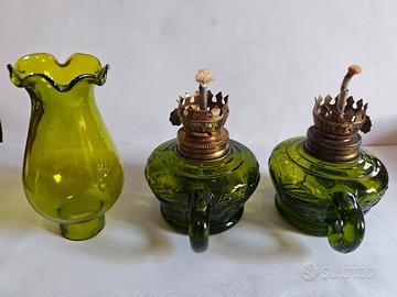 Due lampade cherosene vintage 